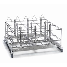 Trolley for Washing 9 Bottles Lower Level with Drying Connection System C65-S