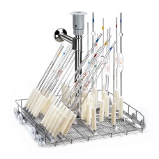 Lower level jetrack trolley for pipettes and flasks WITH drying connection  LPV40DS