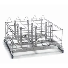 Trolley for Washing 9 Bottles Upper Level with Drying Connection System C65-I