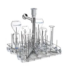 Lower level jetrack washing trolley for narrow neck glassware LM40DS